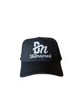 Blackout DadNamed Logo Hat — White & Black