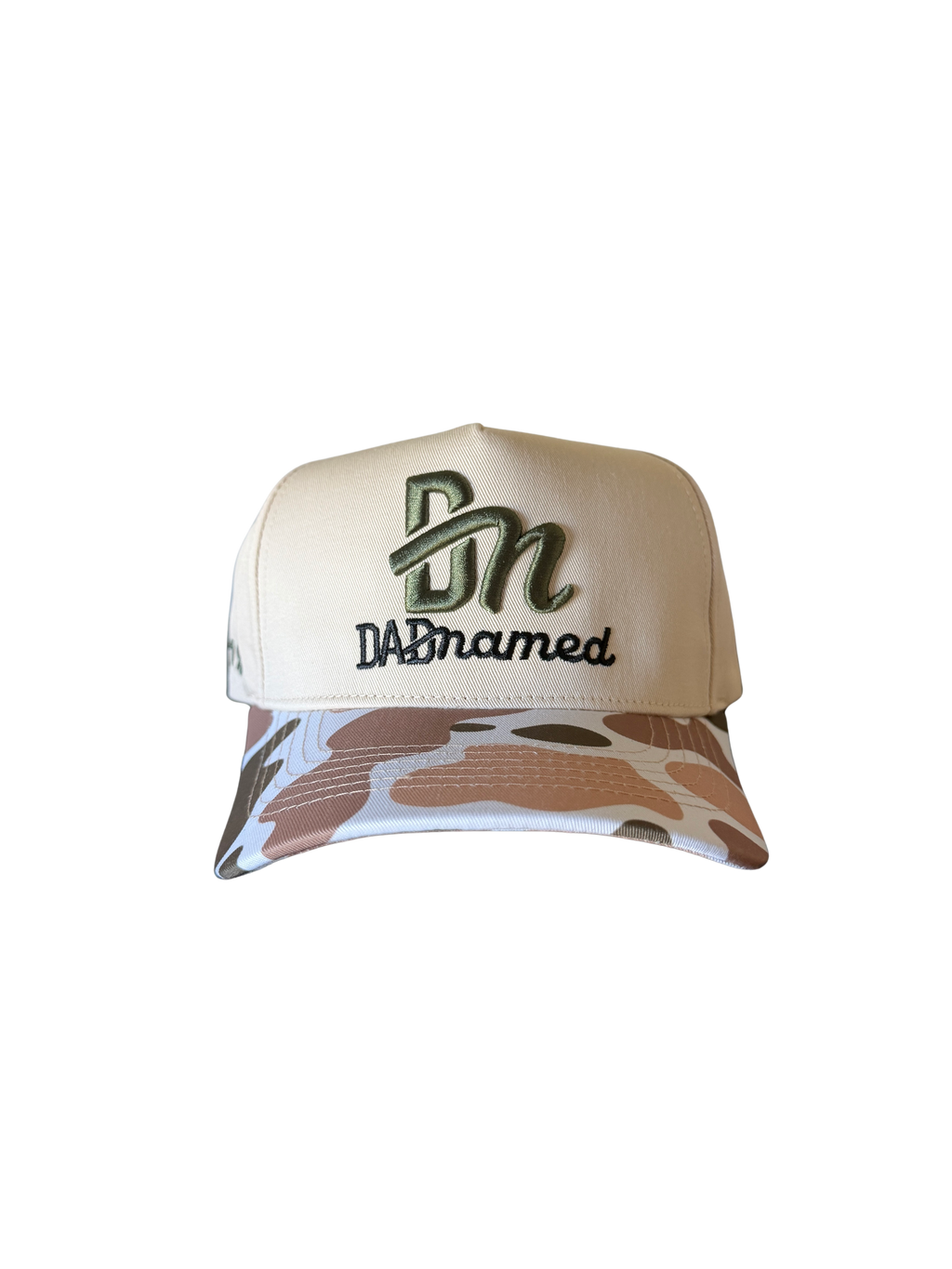 Camo DadNamed Logo Hat — Green & Camo