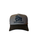 Smoke DadNamed Logo Hat — Gray & Black