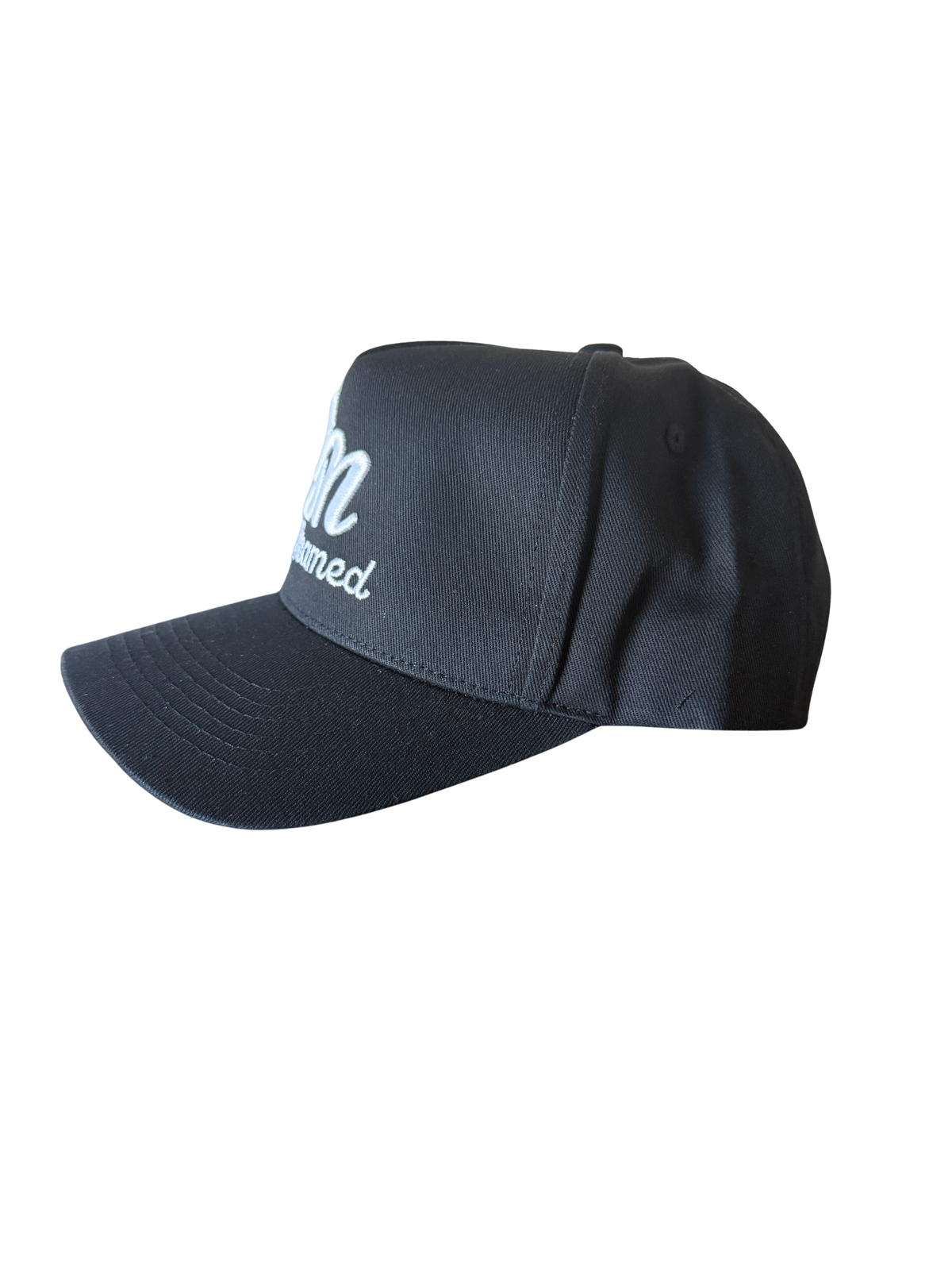 Blackout DadNamed Logo Hat — White & Black