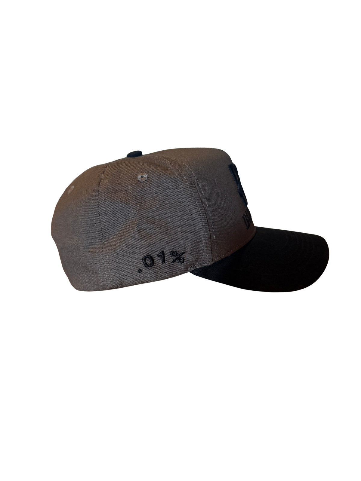 Smoke DadNamed Logo Hat — Gray & Black