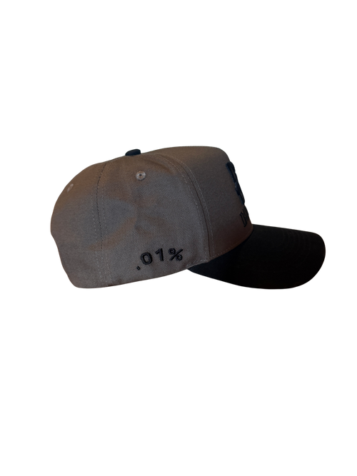 Smoke DadNamed Logo Hat — Gray & Black